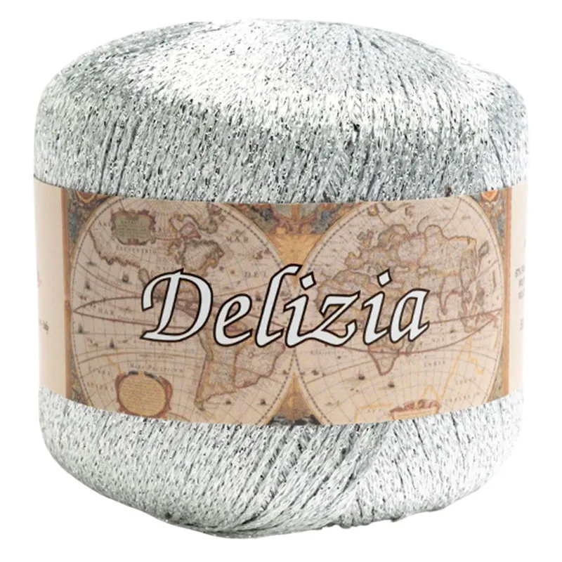 Delizia filato lurex per maglia 50 - Argento
