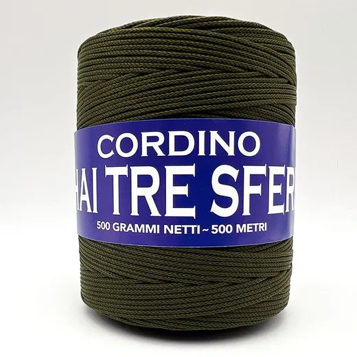 Cordino thai 1.8 mm Tre Sfere 198 - Verde militare