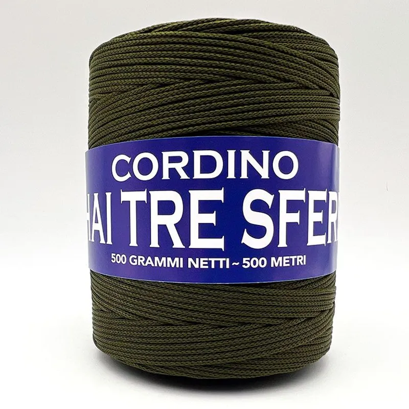 Cordino thai 1.8 mm Tre Sfere 198 - Verde militare