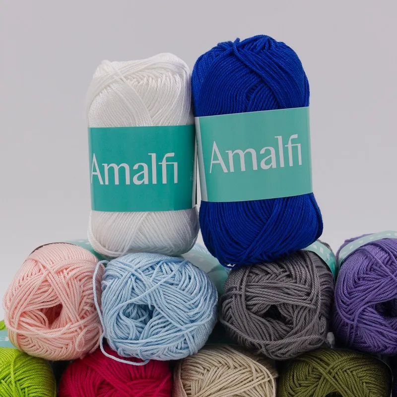 Cotone Amalfi 50gr - Filato Pettinato Gasato Ideale per Uncinetto Maglia e Amigurumi
