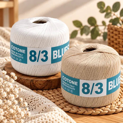 Cotone filo di scozia n. 8 Blues da 250 grammi
