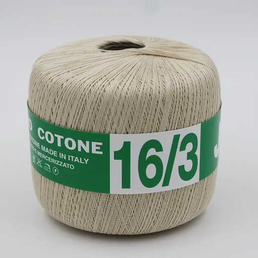 Cotone filo di scozia n. 16 Jazz da 250 grammi Ecru