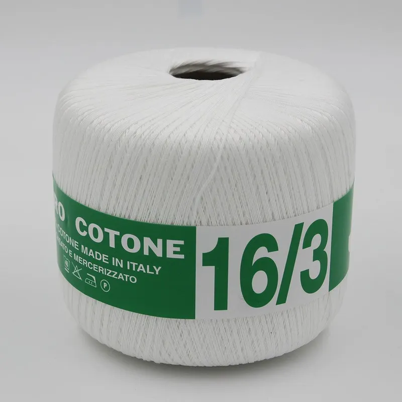 Cotone filo di scozia n. 16 Jazz da 250 grammi Bianco